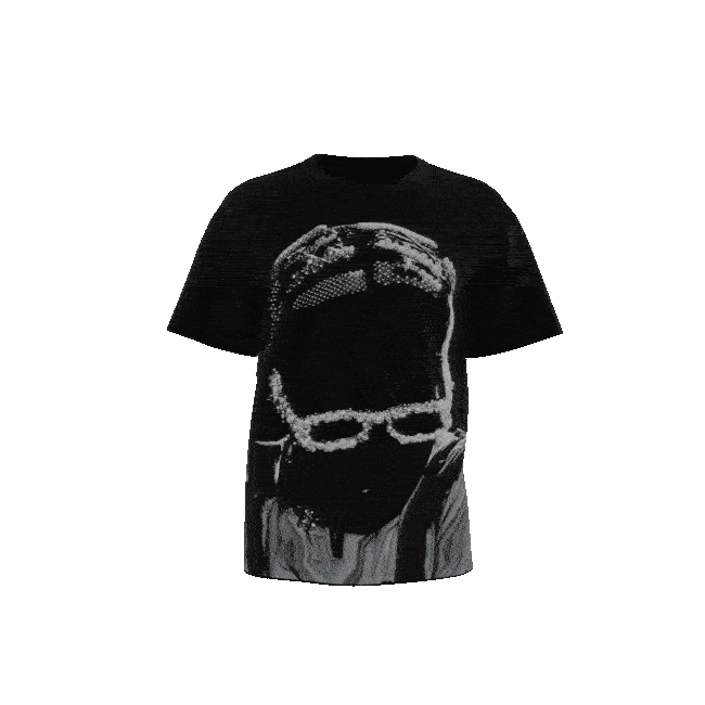 RHINESTONE FACE TEE 2