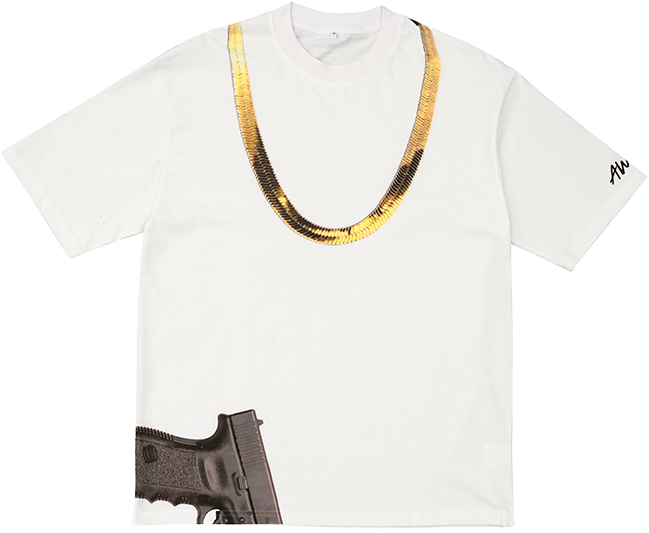 STRAPPED CHAIN TEE