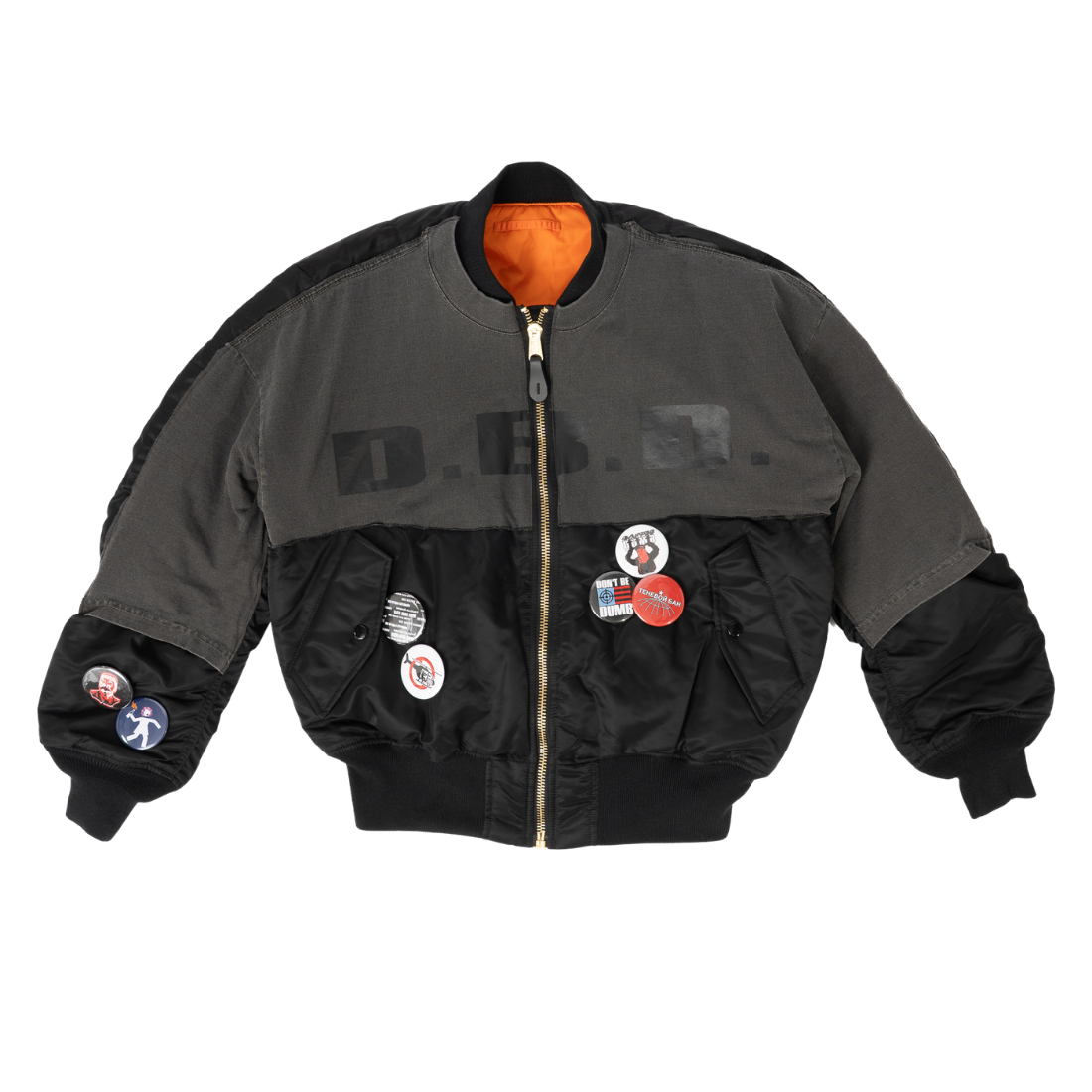 BLACK T-SHIRT BOMBER F