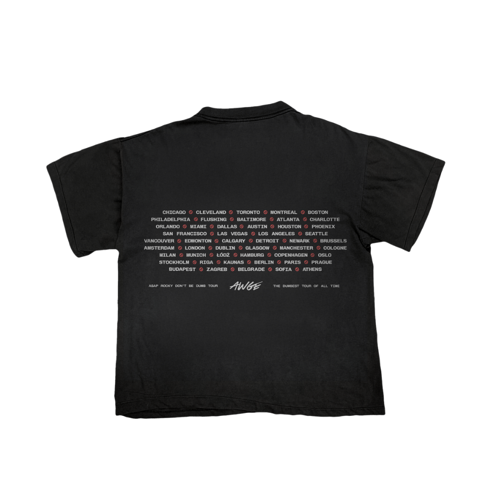 DON'T BE DUMB BLACK DATEBACK T-SHIRT 2