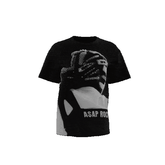 RHINESTONE FACE TEE 1