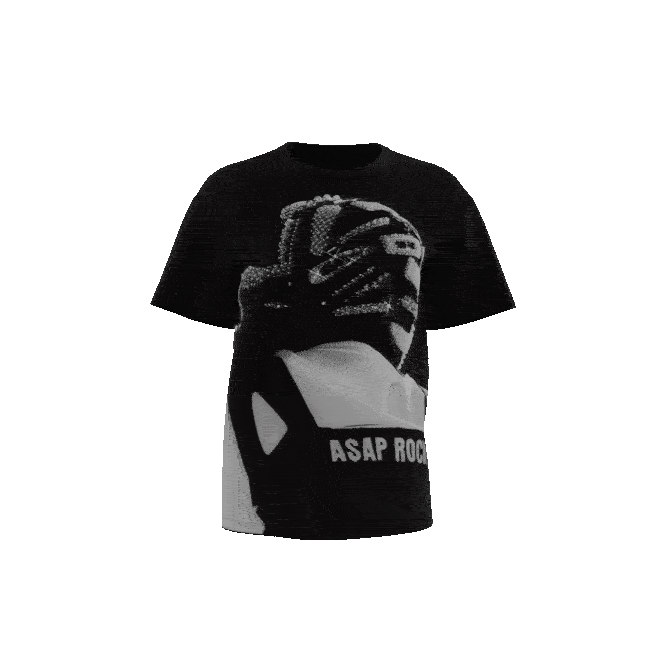 RHINESTONE FACE TEE 1