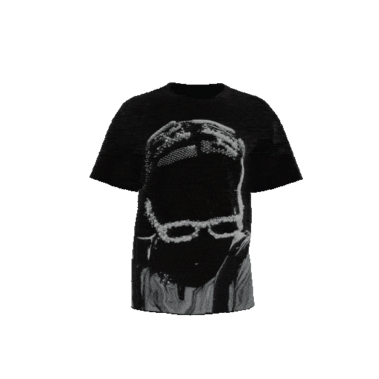 RHINESTONE FACE TEE 2