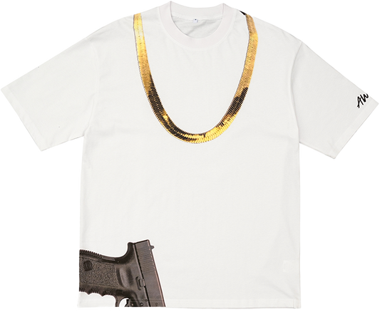 STRAPPED CHAIN TEE