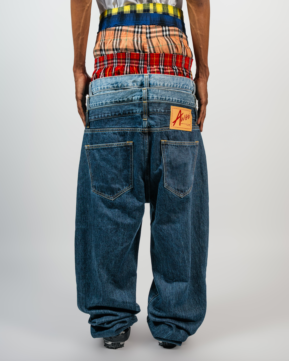 LAYERED STACKED DENIM
